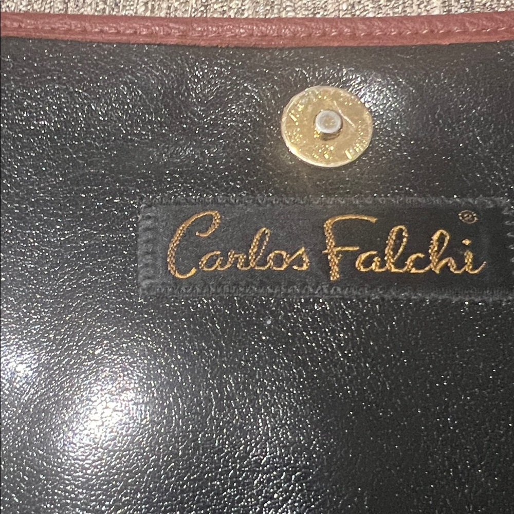 Carlos Falchi Oversized Python Clutch - image 5